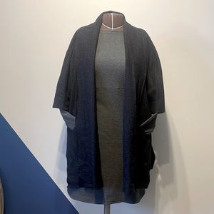 Eileen Fisher boiled wool cape